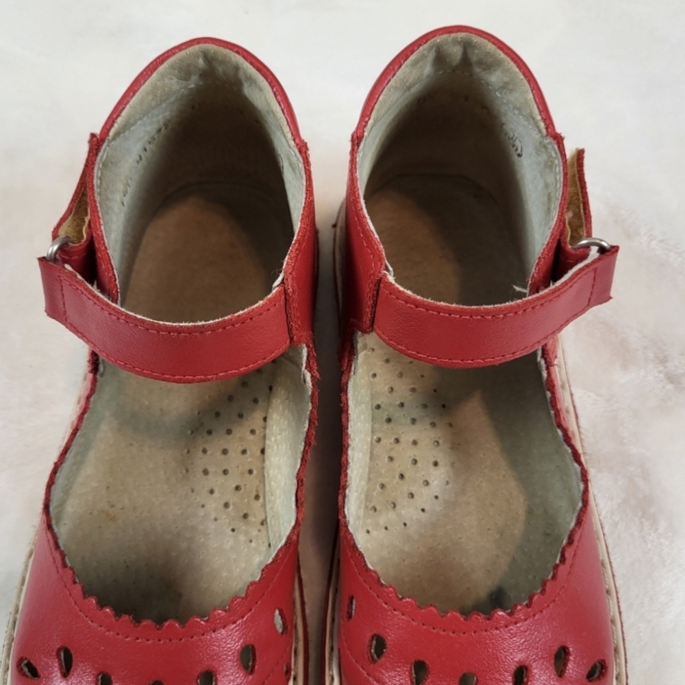 Neman Twig Mary Jane Red shoes for girls - Picture 4 of 10